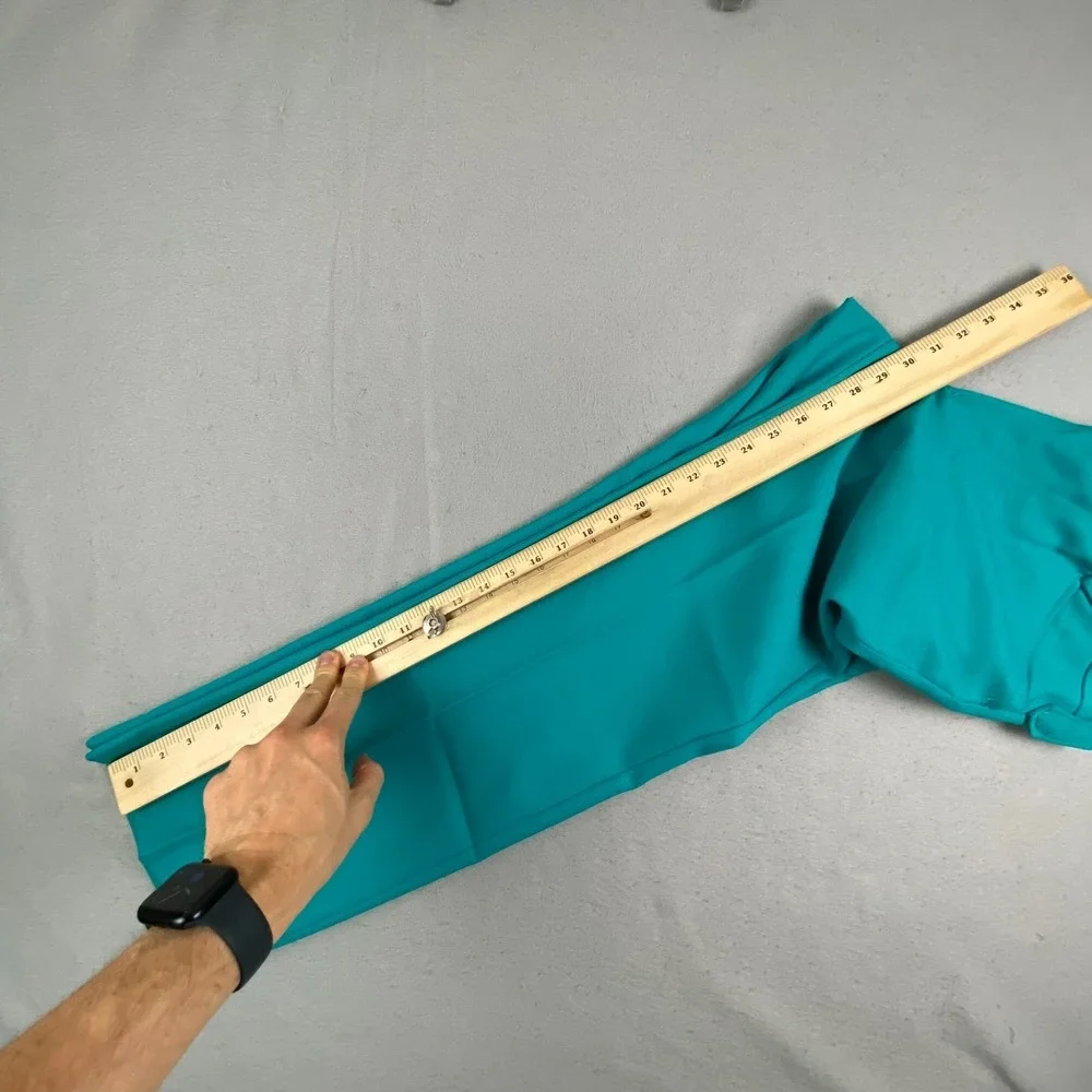 Vtg 70's MESQUITE NIVER Western Pants Mens 31x30 Teal Pearl Snap Flare Cowboy